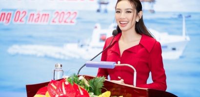 Hoa hậu Thuỳ Tiên gửi lời tri ân đến các chiến sĩ cảnh sát biển