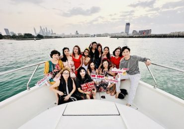 Ca sĩ Ngọc Châu đón tuổi mới trên du thuyền sang trọng ở Dubai