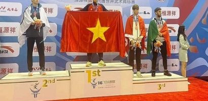 Nam vận động viên Quảng Nam xuất sắc giành HCV wushu thế giới