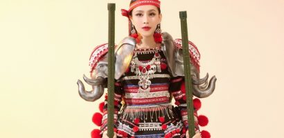 Ngọc Hằng cưa đôi cà kheo trước đêm thi National Costume