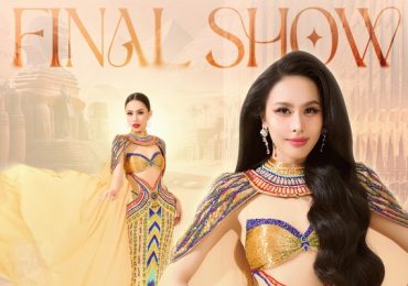 Ngọc Hằng mang chiếc váy nặng 20kg trong đêm chung kết Miss Intercontinental 2023