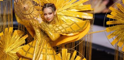 Bảo Hà khoe trình xử lí cực mượt khi diện thiết kế nặng 15kg tại Asian Kids Fashion Week