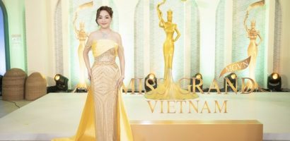 Hoàng Thanh Nga rạng rỡ trong buổi công bố vương miện Miss Grand Vietnam 2024