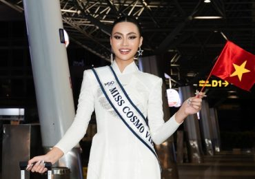 Xuân Hạnh diện áo dài trắng thướt tha, lên đường nhập cuộc Miss Cosmo 2024