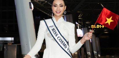 Xuân Hạnh diện áo dài trắng thướt tha, lên đường nhập cuộc Miss Cosmo 2024