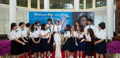 Á hậu Miss Cosmo 2024 về thăm trường cũ, truyền cảm hứng cho hàng ngàn sinh viên 