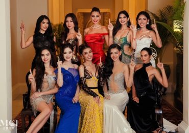 Quế Anh tự tin thể hiện trong tiệc ăn tối của Miss Grand International