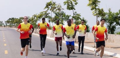 Thí sinh Mr World 2024 luyện tập cho giải Strong Vietnam International Marathon 2024