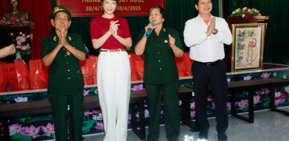 Lý Nhã Kỳ tri ân cựu chiến binh Long Đất
