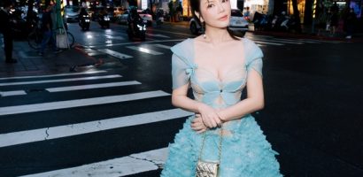 Lý Nhã Kỳ thả dáng cuốn hút trên đường phố Đài Bắc